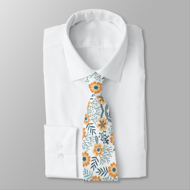 Elegant Neck Tie Collection: Custom Graphic Design (Tied)