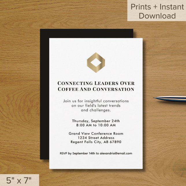 Elegant Networking Event Invitation (Creator Uploaded)