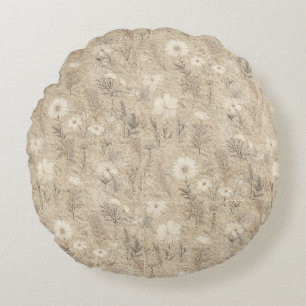 Elegant Neutral Floral Duvet and Pillows