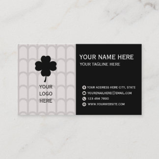 Elegant Neutral Pattern Business Card