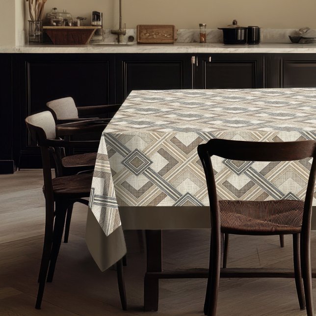 Elegant Neutral Tablecloth Geometric Patterns (Elegant Neutral Tablecloth Geometric Patterns)