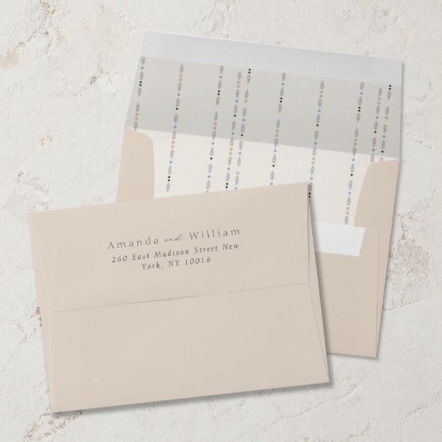 Elegant Neutral Wedding Envelope with Pattern (Creator Uploaded)