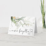 Elegant Never Forgotten Condolence Sympathy Grief Card<br><div class="desc">Send a special heart felt message to your loved ones with this simple never forgotten sympathy greeting card,  let them know your thoughts are with them as they travel through these hard times.</div>