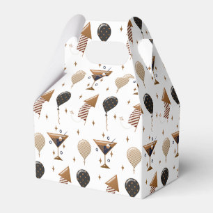 Elegant New Year Celebration Party Pattern Favour Box