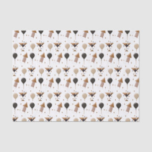 Elegant New Year Celebration Party Pattern Tissue Paper