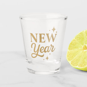 Elegant New Year Shot Glass