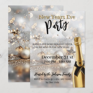 Elegant New Year's Eve Party Invitation
