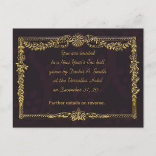 Elegant New Year's Eve Party Invitations