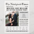 Elegant Newspaper Wedding Program Timeline Flyer | Zazzle