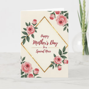 Elegant Niece Day Wishes Card