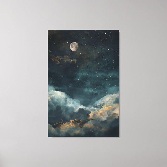 Elegant Night Canvas Print (Front)