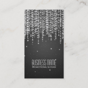 Elegant Night Dazzle Black Business Card