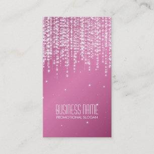 Elegant Night Dazzle Pink Business Card