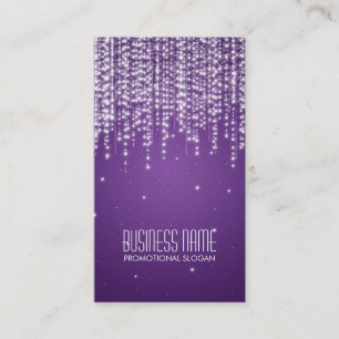 Elegant Night Dazzle Purple Business Card