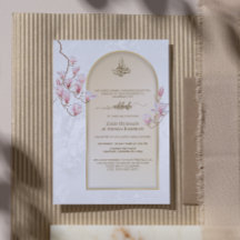 Elegant Nikkah Wedding Invitation | Magnolias