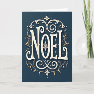 Elegant Noel Christmas Snowflake Card