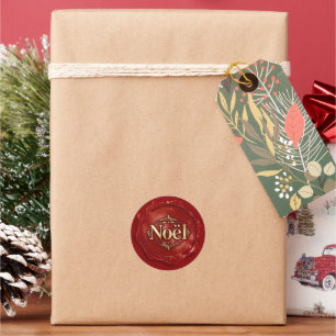 Elegant Noel Fancy Faux Wax Seal
