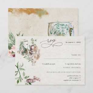 Elegant Norse Viking Wedding RSVP Card