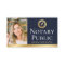 Elegant Notary Public Photo Gold Dark Blue
