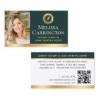 Elegant Notary Public Photo QR Gold Dark Green