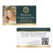 Elegant Notary Public Photo QR Gold Dark Green