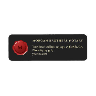 Elegant Notary Public Signing Agent Return Address