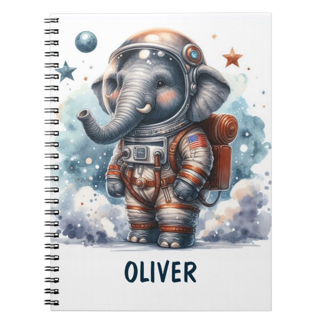 ELEGANT NOTEBOOK FOR A COSMOMANUT BOY (Front)
