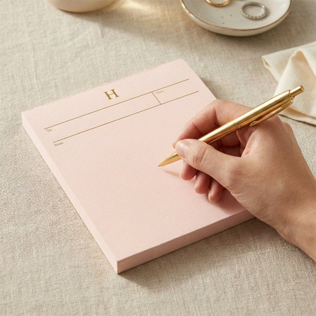 Elegant Notepad with Monogram for her (Creator Uploaded)