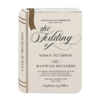 Elegant Novel Book Fairytale Wedding Invitation