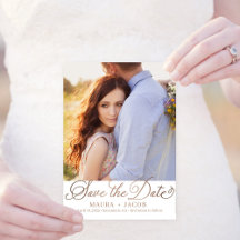 Elegant Nuptial Save The Date Card