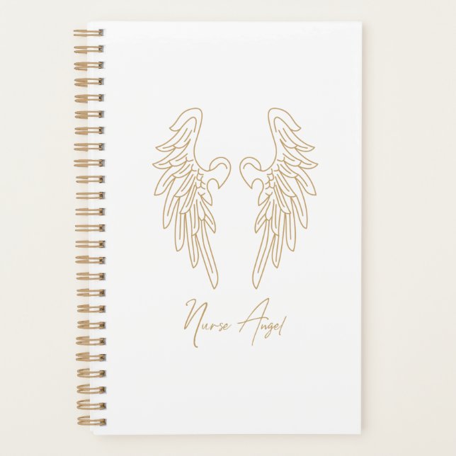 Elegant Nurse Angel Planner (Front)