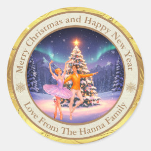 Elegant Nutcracker Ballet Christmas   Holiday Seal