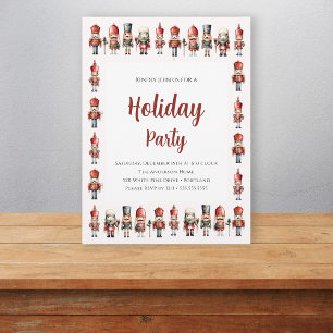 Elegant Nutcracker Christmas Holiday Party  Invitation