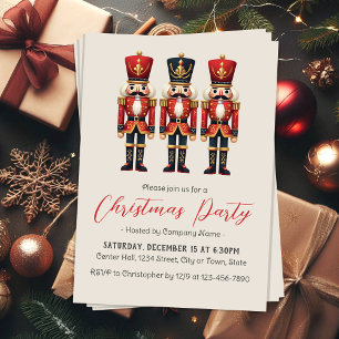 Elegant Nutcracker Christmas Holiday Party Invitation