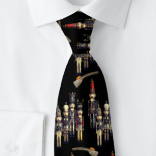 Elegant Nutcracker Christmas Neck Tie