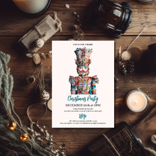 Elegant Nutcracker Christmas Party Invitation