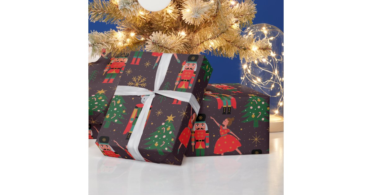 Elegant Nutcracker Christmas Wrapping Paper Zazzle