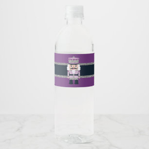 Elegant Nutcracker Water Bottle Label