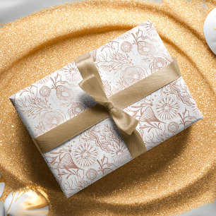 Elegant Ocean Marine Life Pattern Design Wrapping Paper Sheet