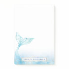 Elegant Oceanic Mermaid Watercolor & Gold Accent