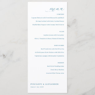 Elegant Off-White Menu Template