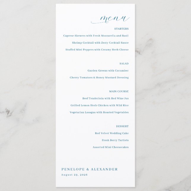 Elegant Off-White Menu Template (Front)