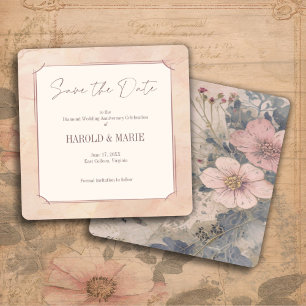 Elegant Old Fashioned Save the Date Card