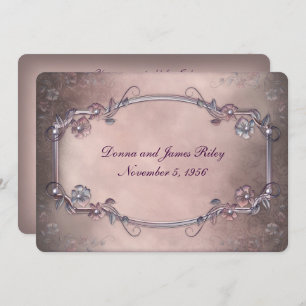 Elegant Old-Fashioned Vow Renewal Invitation