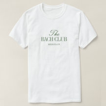 Elegant Olive Green Bachelorette Name "Bach Club"