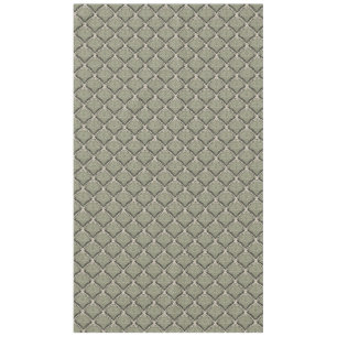 Elegant Olive Green Botanical Fan Pattern Neutral Tablecloth
