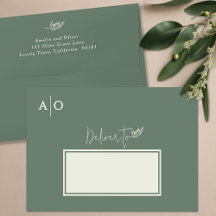 Elegant Olive Tree Branch Wedding Invitation