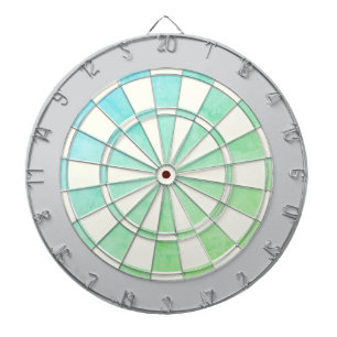 Elegant Ombre Dartboard with Light Gray Border