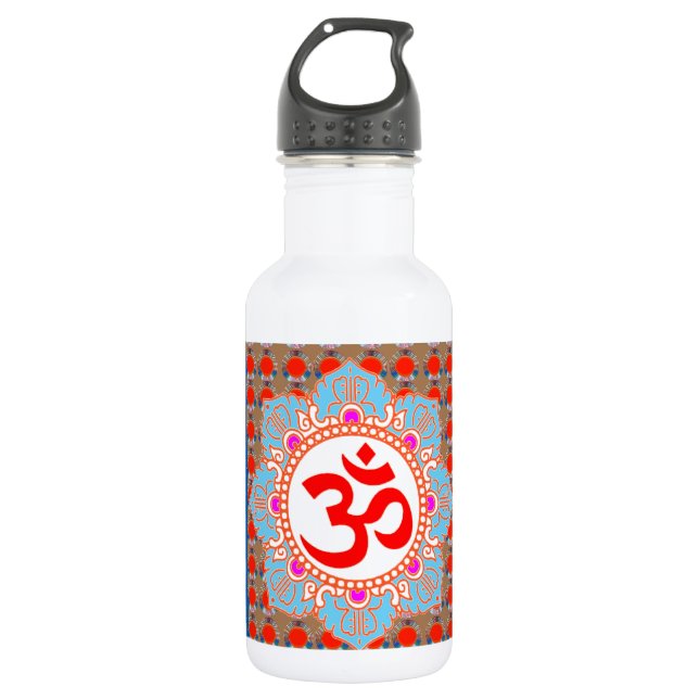 Elegant OmMANTRA Mantra: Yoga Meditation Healing A 532 Ml Water Bottle (Front)