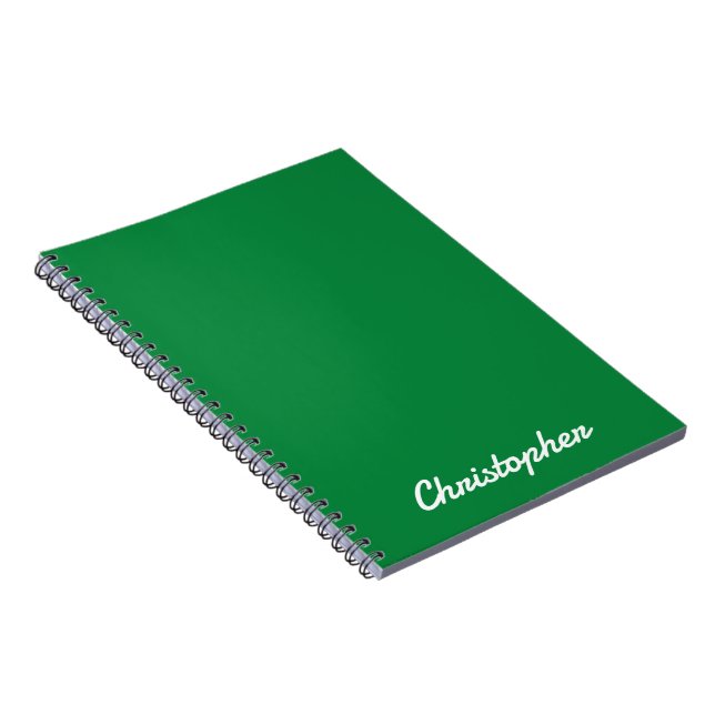 Elegant One Colour Minimalist  Design Notebook (Right Side)